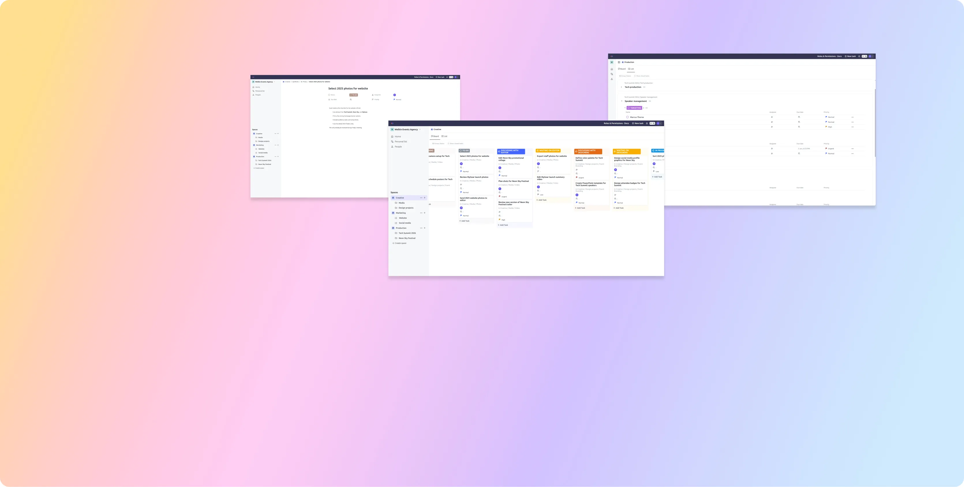 Presentación del proyecto TeamUp, un clon de ClickUp